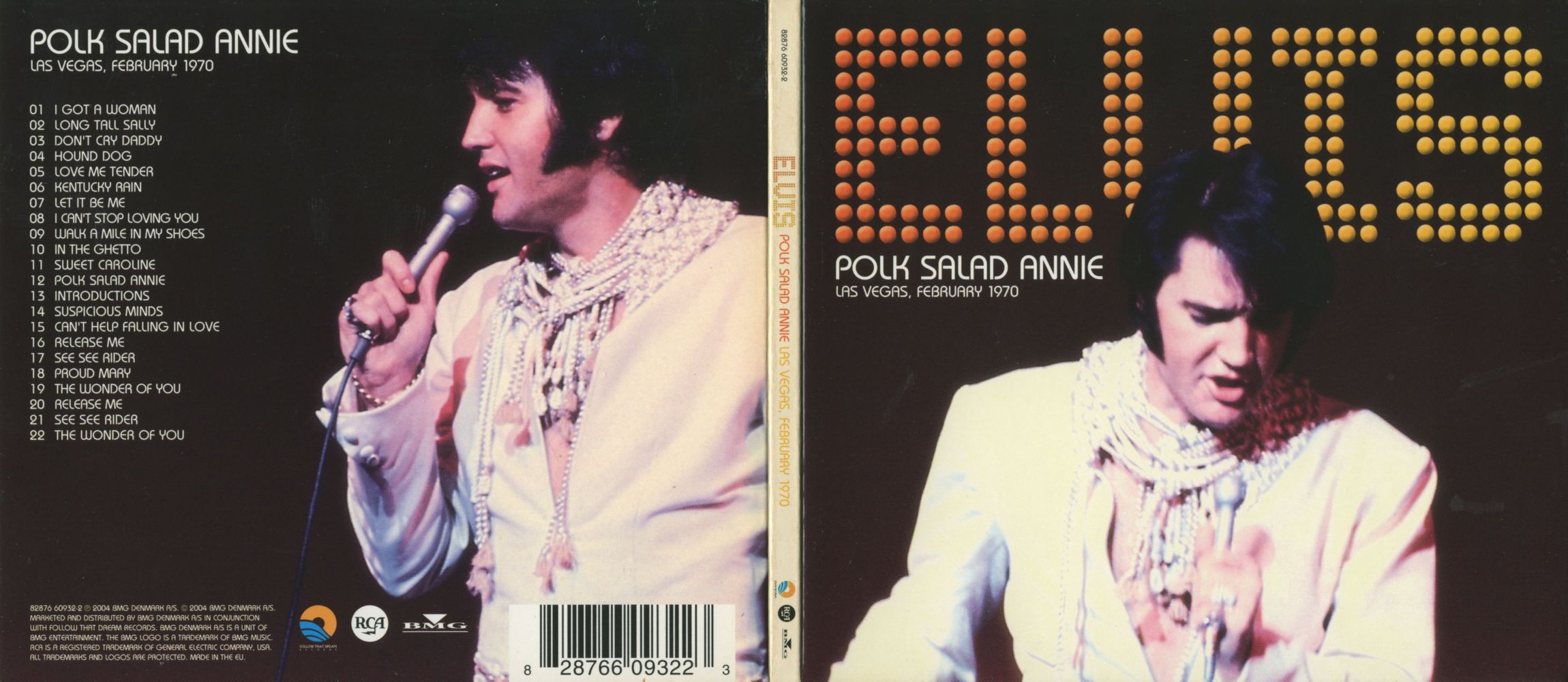 Elvis Presley  Polk Salad Annie : Front + Inlay